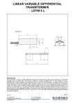 LINEAR VARIABLE DIFFERENTIAL TRANSFORMER LDTW 5 L