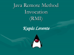 Java Remote Method Invocation (RMI)