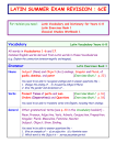 LATIN SYLLABUS Y6