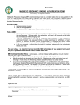 MAGNETIC RESONANCE IMAGING AUTHORIZATION FORM Fox