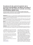 Dronedarone for the control of ventricular rate in