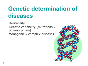 Genetic variability