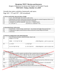 Chemistry TEST 4 Review and Answers