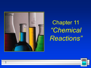 Chapter 11 Chemical Reactions