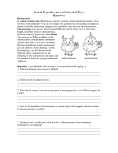 Sexual Reproduction and Inherited Traits