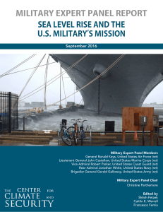 Military Expert Panel Report Sea Level Rise