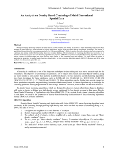 An Analysis on Density Based Clustering of Multi