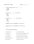 Chapter 3 Test – Energy! Name: ______ At its basic level, energy is