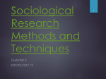 Sociological Research Methods