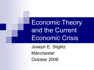 Economic Theory and the Current Economic Crisis