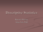 Descriptive Statistics