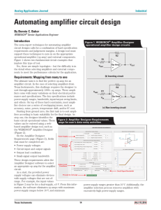 Automating amplifier circuit design