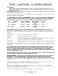 model 723 maintaining regulatory compliance