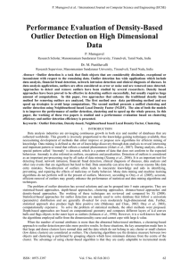 Performance Evaluation of Density-Based Outlier Detection on High