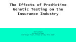 The Effects of Predictive Genetic Testing on the - Antioch Co-op