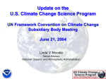 Ms. Linda Moodie: Update on the U.S. Climate Change Science