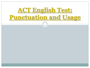 Subject Verb Agreement - Fort Osage High School