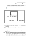 -1 Natural Numbers Integers Whole Numbers Rational Numbers