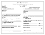 PASS Application - Arkansas Migrant Education Program