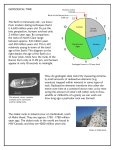 GEOLOGICAL TIME The Earth is immensely old