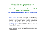 Climate change, fires, and carbon aerosol over N. America