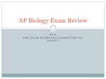 AP Biology Exam Review