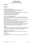 Curriculum Map Unit 1 Foundations in Geometry