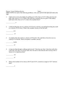 Additional vector practice problems