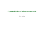 Expected Value of a Random Variable