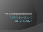 Renaissance and Reformation