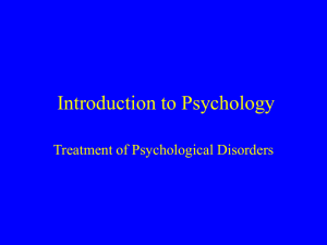 Abnormal Psychology - University of Toronto Mississauga