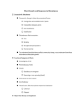 Plant Growth and Response to Disturbance