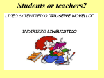 Students or teachers?