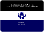 Caribbean Credit Unions: Social, Economic and Political Footprint