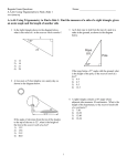 A.A.44: Using Trigonometry to Find a Side 1: Find the measure of a