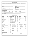 Health History Form