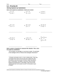 5-2 Practice B and C