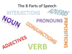 The 8 Parts of Speech