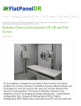 Radiation Dose Levels between CR, DR and Film Screen