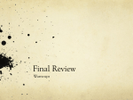 Final Review