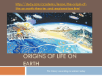 Yr 12 ORIGINS OF LIFE ON EARTH MA File