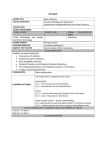 SYLLABUS COURSE TITLE Basic statistics Faculty/Institute Faculty