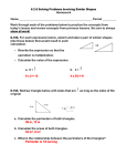 6.2.6 Solving Problems Involving Similar Shapes Homework Name