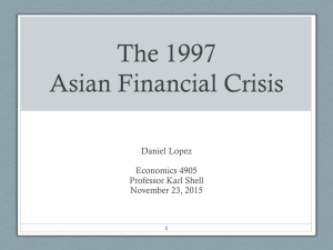 The 1997 Asian Financial Crisis