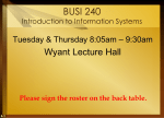 Intro to Information Systems