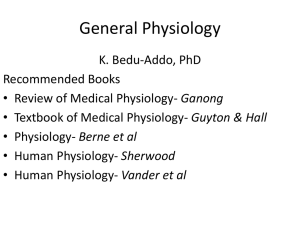 General Physiology