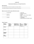 CLASS COPY Macromolecules, Membranes, and Transport Practice