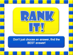 Rank It - our class review game show