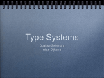 Type Systems