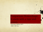 Postpartum Hemorrhage